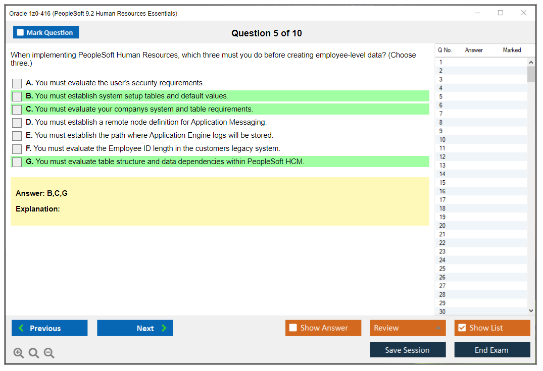 Oracle 1z0-416 (PeopleSoft 9.2 Human Resources Essentials) Prüfungs-Simulator Test Engine Prüfungs-Dumps 5