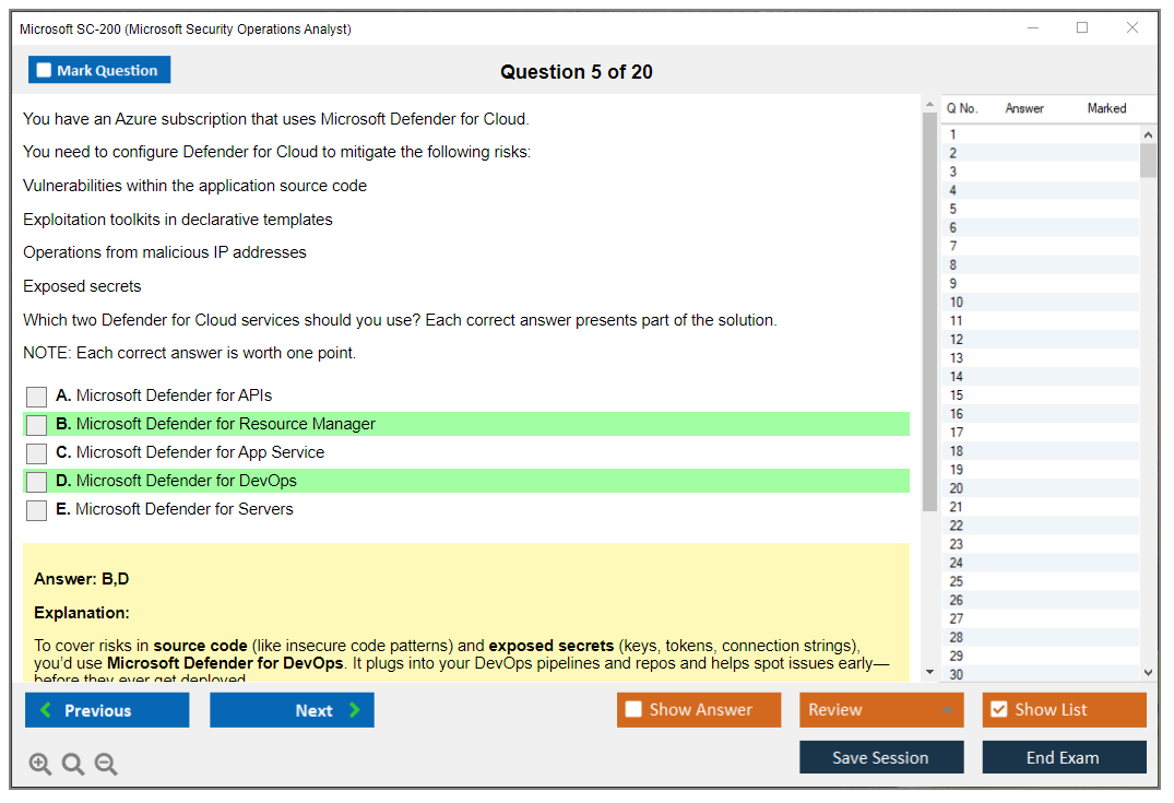 Microsoft SC-200 (Microsoft Security Operations Analyst) Prüfungs-Simulator Test Engine Prüfungs-Dumps 5