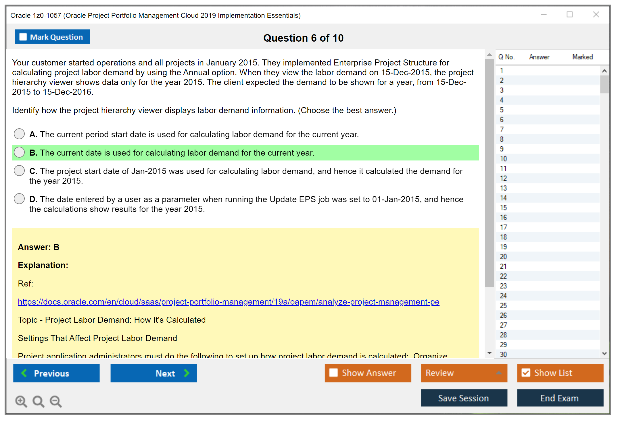Oracle 1z0-1057 (Oracle Project Portfolio Management Cloud 2019 Implementation Essentials) Prüfungs-Simulator Test Engine Prüfungs-Dumps 6