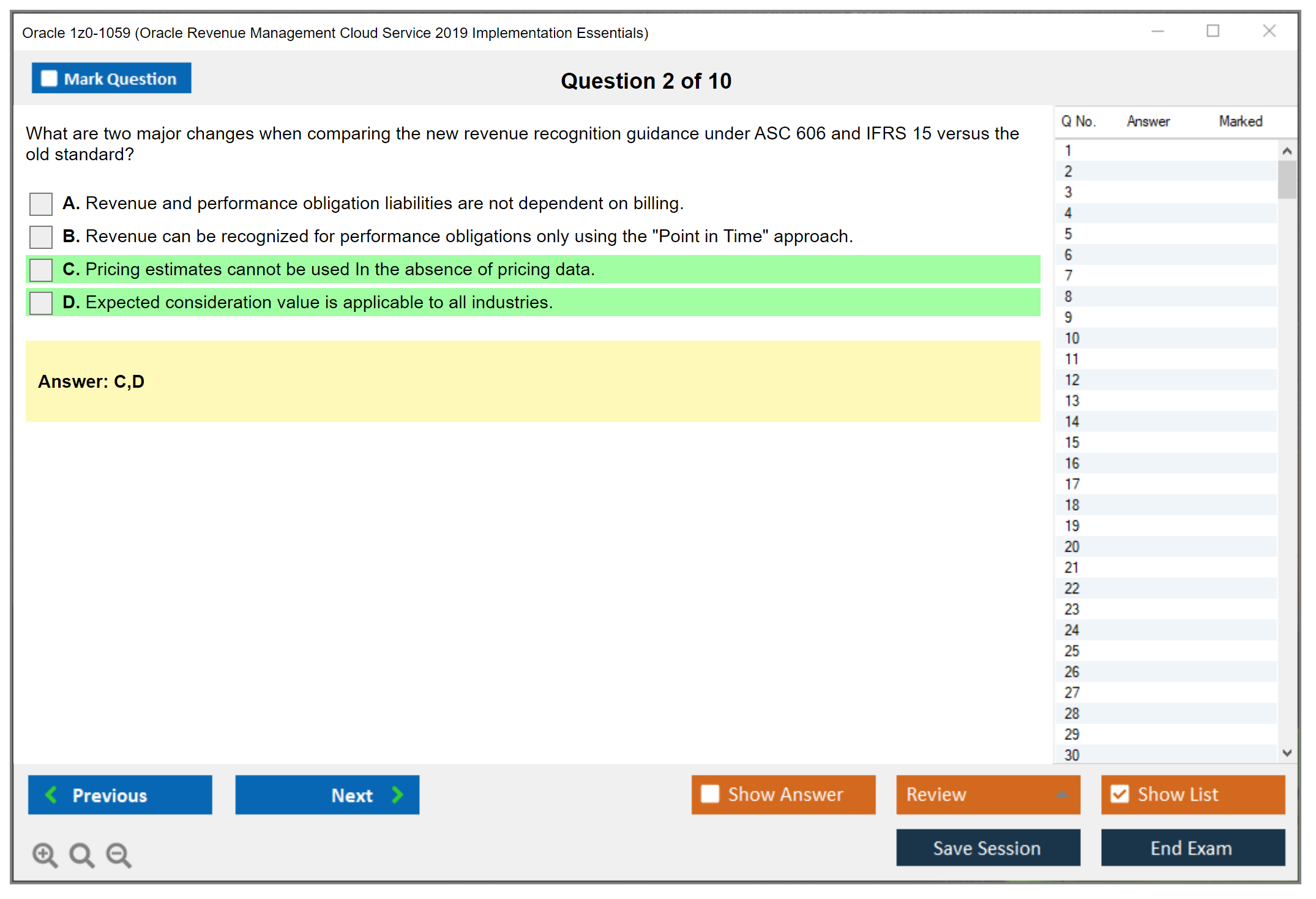 Oracle 1z0-1059 (Oracle Revenue Management Cloud Service 2019 Implementation Essentials) Prüfungs-Simulator Test Engine Prüfungs-Dumps 2