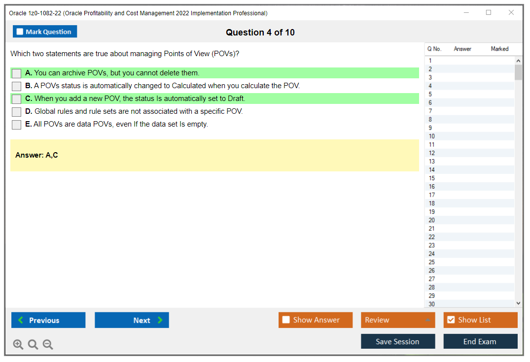 Oracle 1z0-1082-22 (Oracle Profitability and Cost Management 2022 Implementation Professional) Prüfungs-Simulator Test Engine Prüfungs-Dumps 4