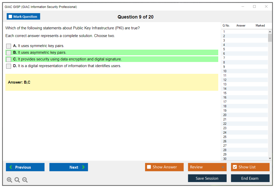 GIAC GISP (GIAC Information Security Professional) Exam Simulator Test Engine Practice Exam 9