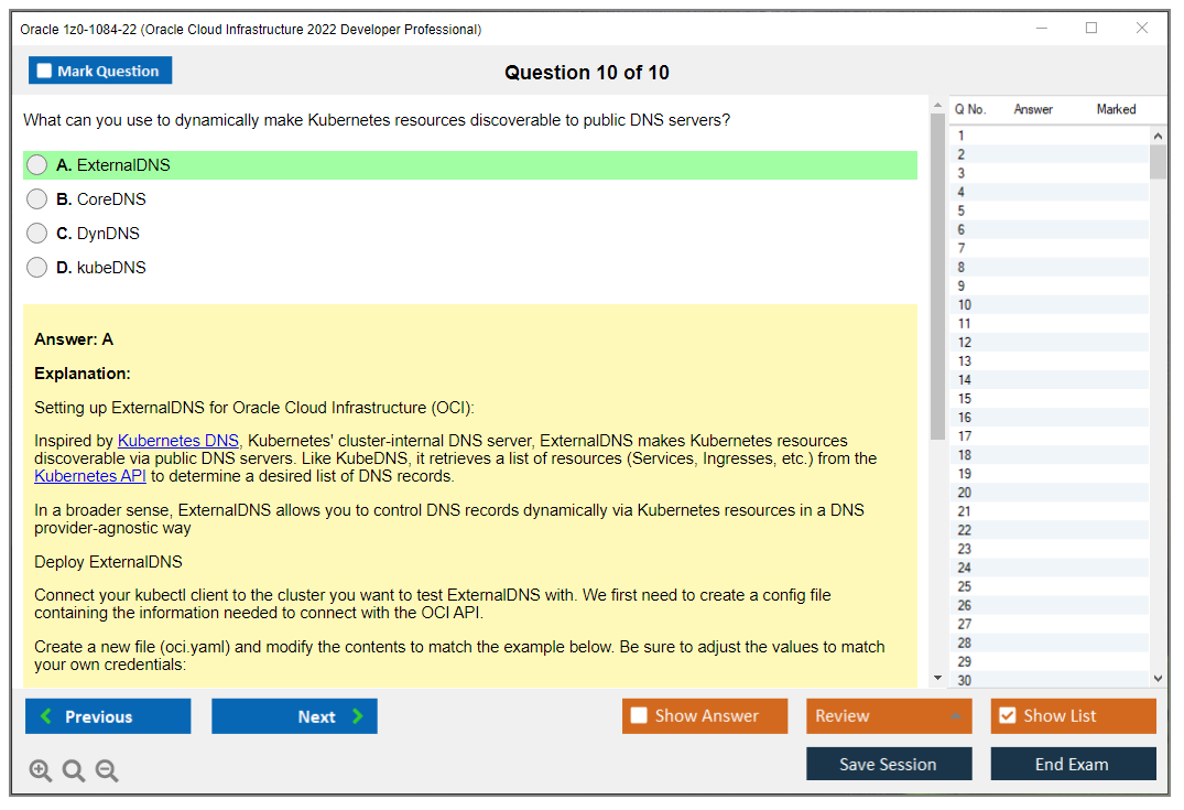 Oracle 1z0-1084-22 (Oracle Cloud Infrastructure 2022 Developer Professional) Prüfungs-Simulator Test Engine Prüfungs-Dumps 10