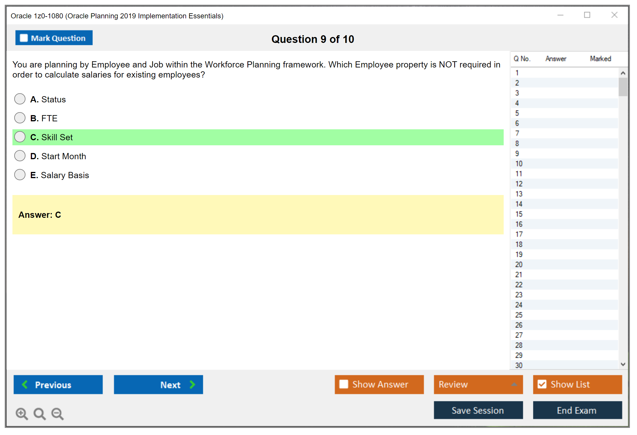 Oracle 1z0-1080 (Oracle Planning 2019 Implementation Essentials) Prüfungs-Simulator Test Engine Prüfungs-Dumps 9