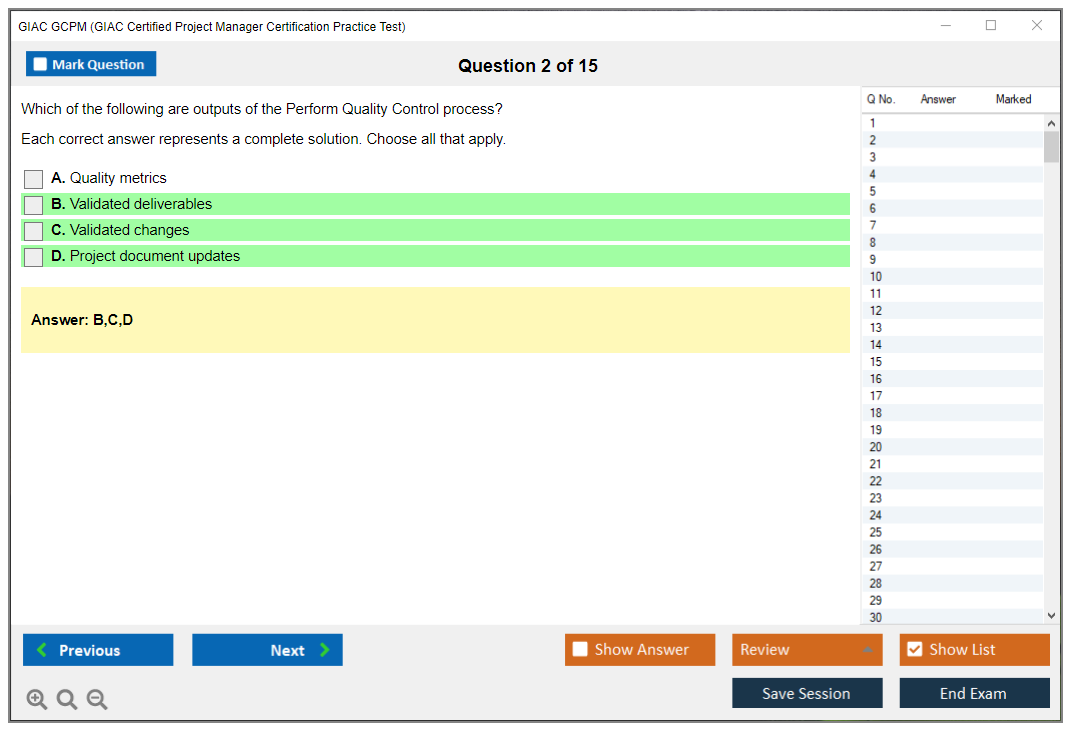 GIAC GCPM (GIAC Certified Project Manager Certification Practice Test) Simulador de exame Motor de teste Dumps de exame 2