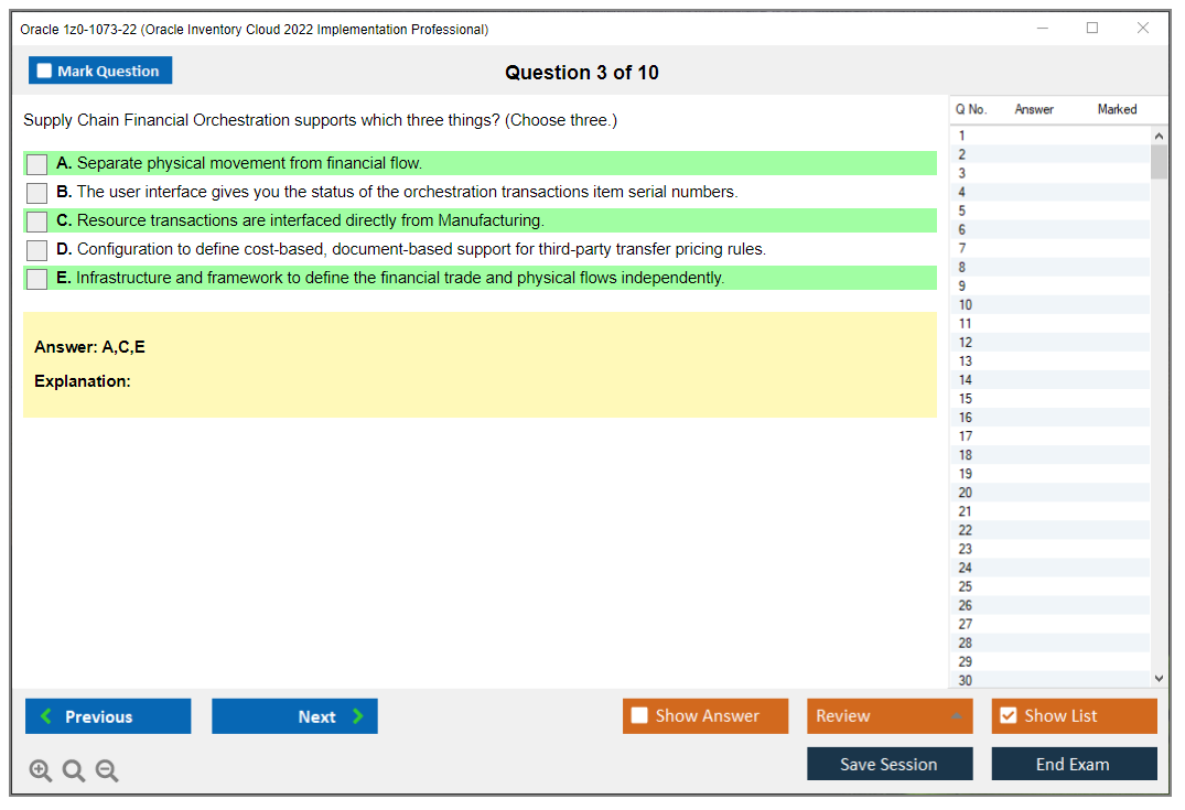 Oracle 1z0-1073-22 (Oracle Inventory Cloud 2022 Implementation Professional) Prüfungs-Simulator Test Engine Prüfungs-Dumps 3