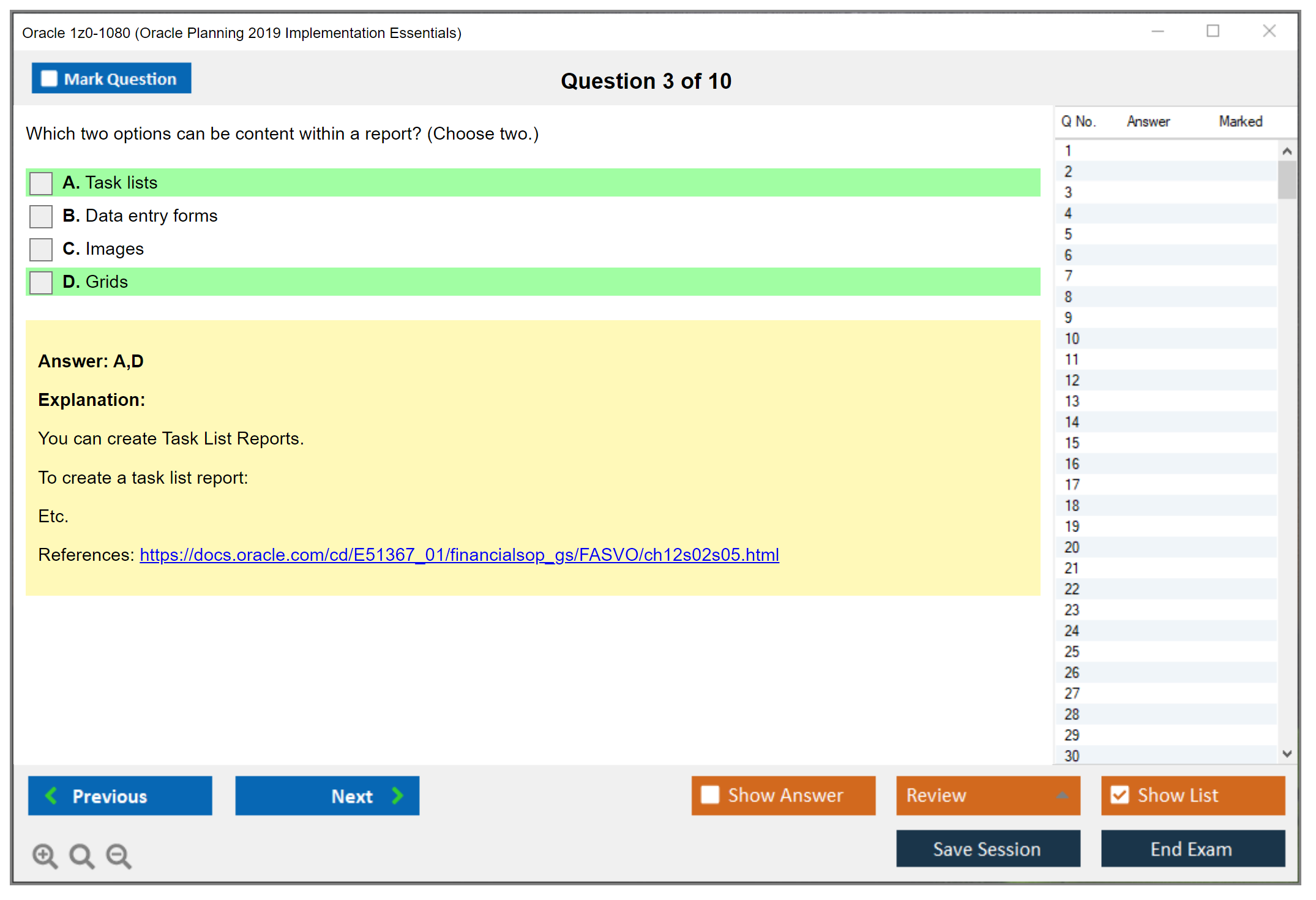 Oracle 1z0-1080 (Oracle Planning 2019 Implementation Essentials) Prüfungs-Simulator Test Engine Prüfungs-Dumps 3