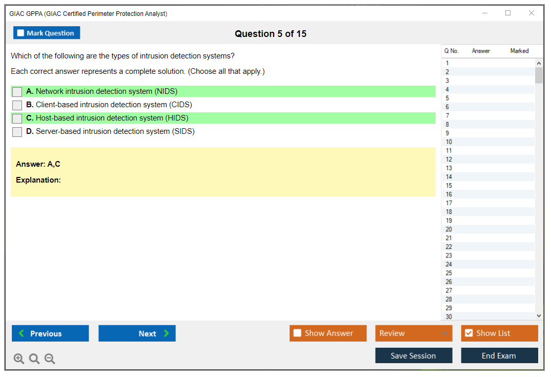 GIAC GPPA (GIAC Certified Perimeter Protection Analyst) Exam Simulator Test Engine Practice Exam 5