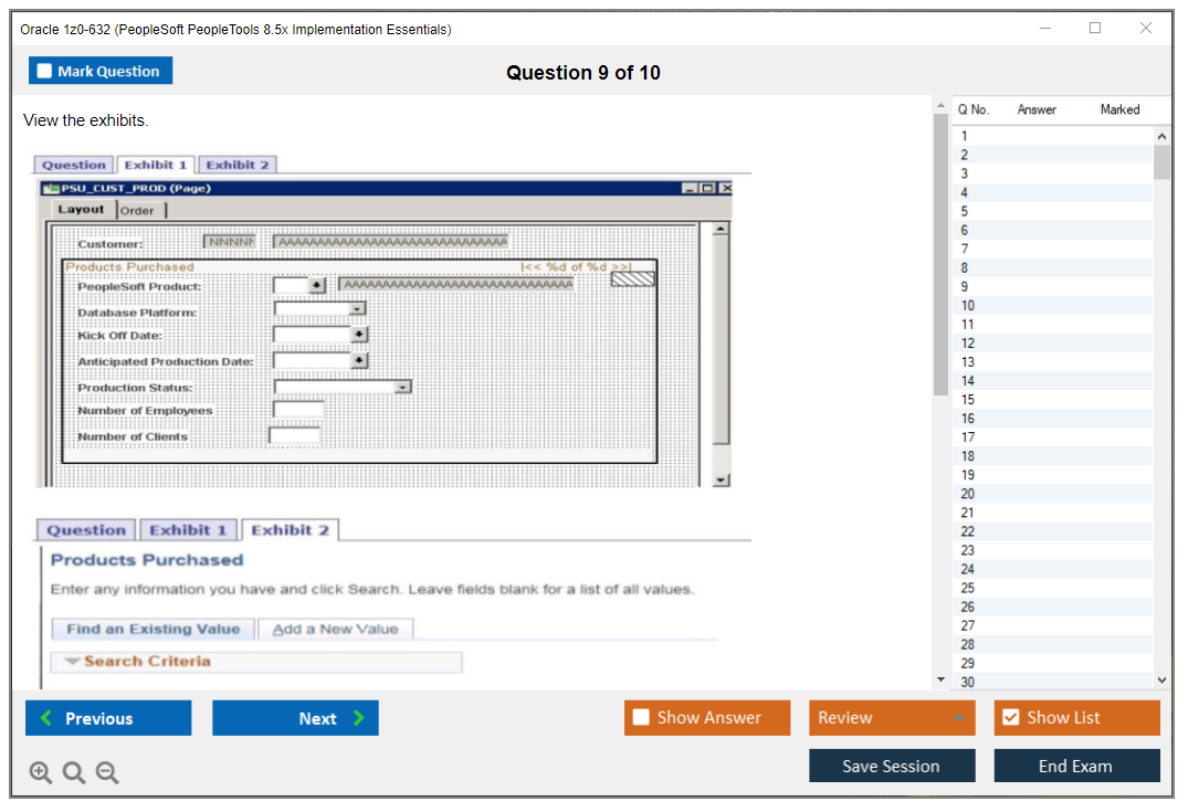Oracle 1z0-632 (PeopleSoft PeopleTools 8.5x Implementation Essentials) Prüfungs-Simulator Test Engine Prüfungs-Dumps 9