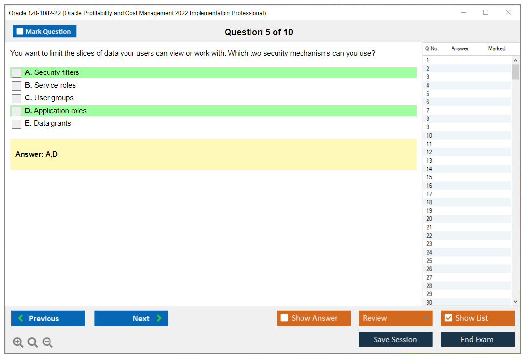 Oracle 1z0-1082-22 (Oracle Profitability and Cost Management 2022 Implementation Professional) Prüfungs-Simulator Test Engine Prüfungs-Dumps 5