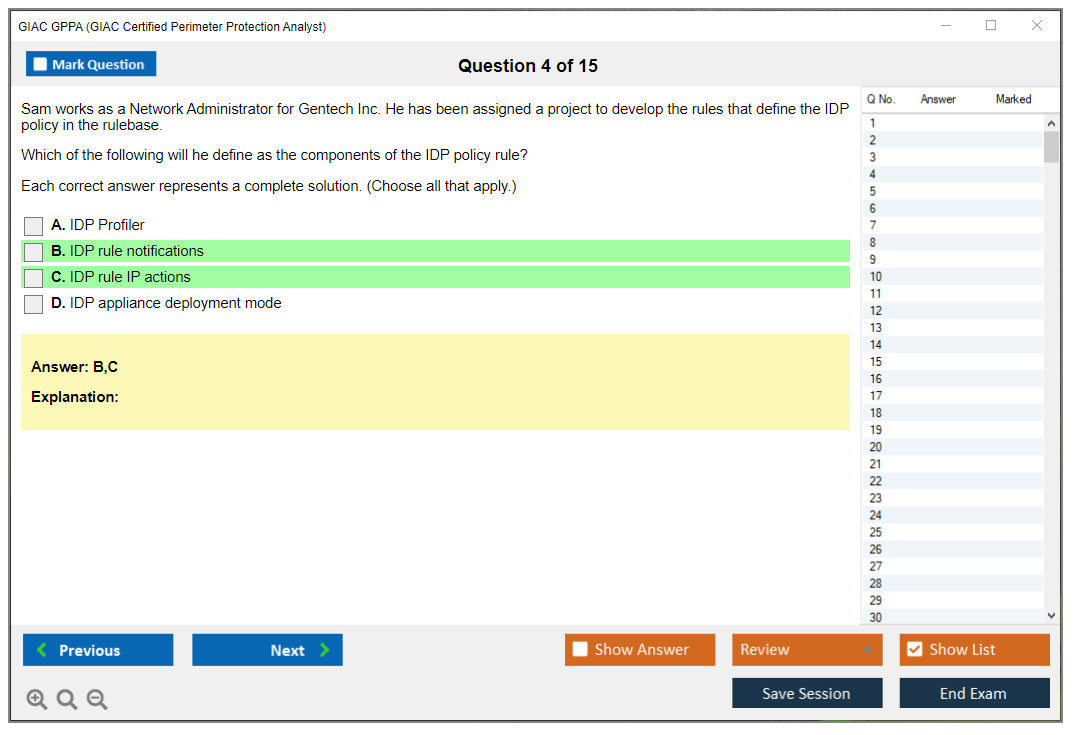 GIAC GPPA (GIAC Certified Perimeter Protection Analyst) Exam Simulator Test Engine Practice Exam 4