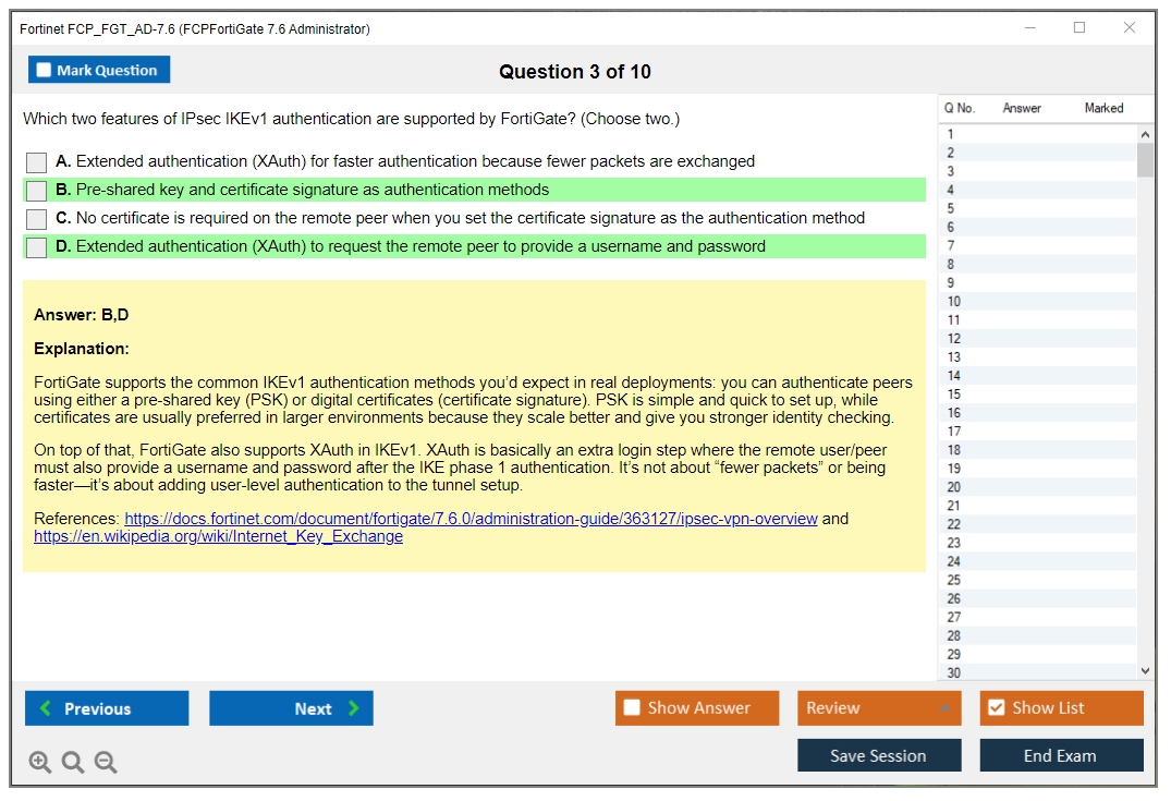 Fortinet FCP_FGT_AD-7.6 (FCPFortiGate 7.6 Administrator) Exam Simulator Test Engine Practice Exam 3