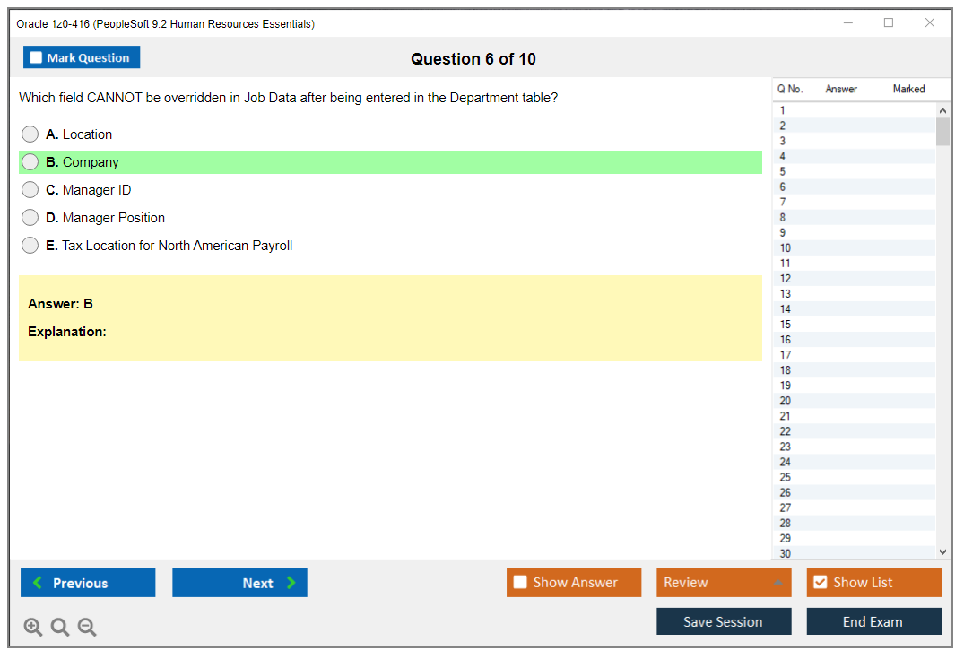 Oracle 1z0-416 (PeopleSoft 9.2 Human Resources Essentials) Prüfungs-Simulator Test Engine Prüfungs-Dumps 6