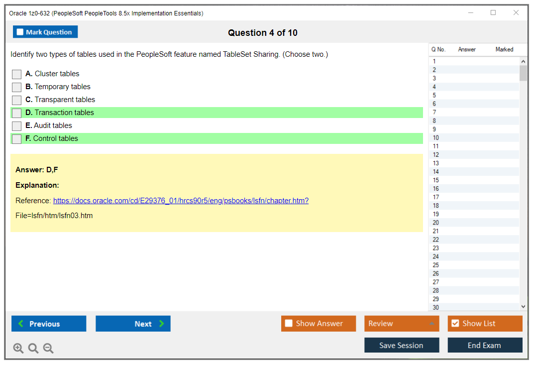Oracle 1z0-632 (PeopleSoft PeopleTools 8.5x Implementation Essentials) Prüfungs-Simulator Test Engine Prüfungs-Dumps 4