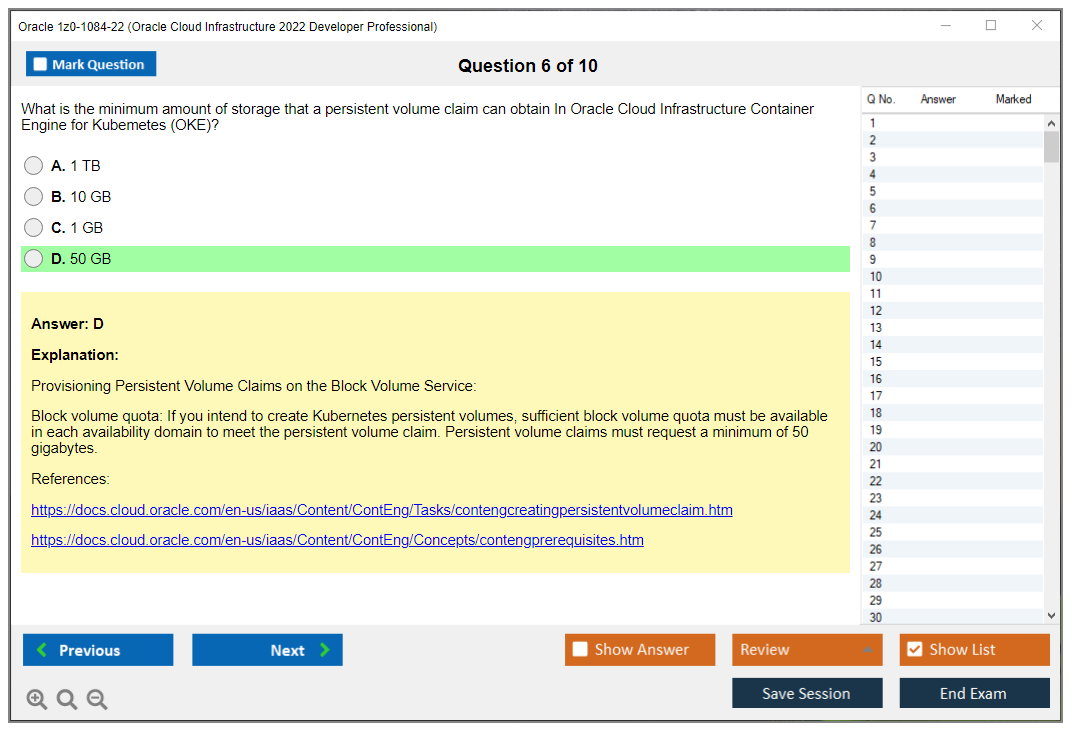 Oracle 1z0-1084-22 (Oracle Cloud Infrastructure 2022 Developer Professional) Prüfungs-Simulator Test Engine Prüfungs-Dumps 6