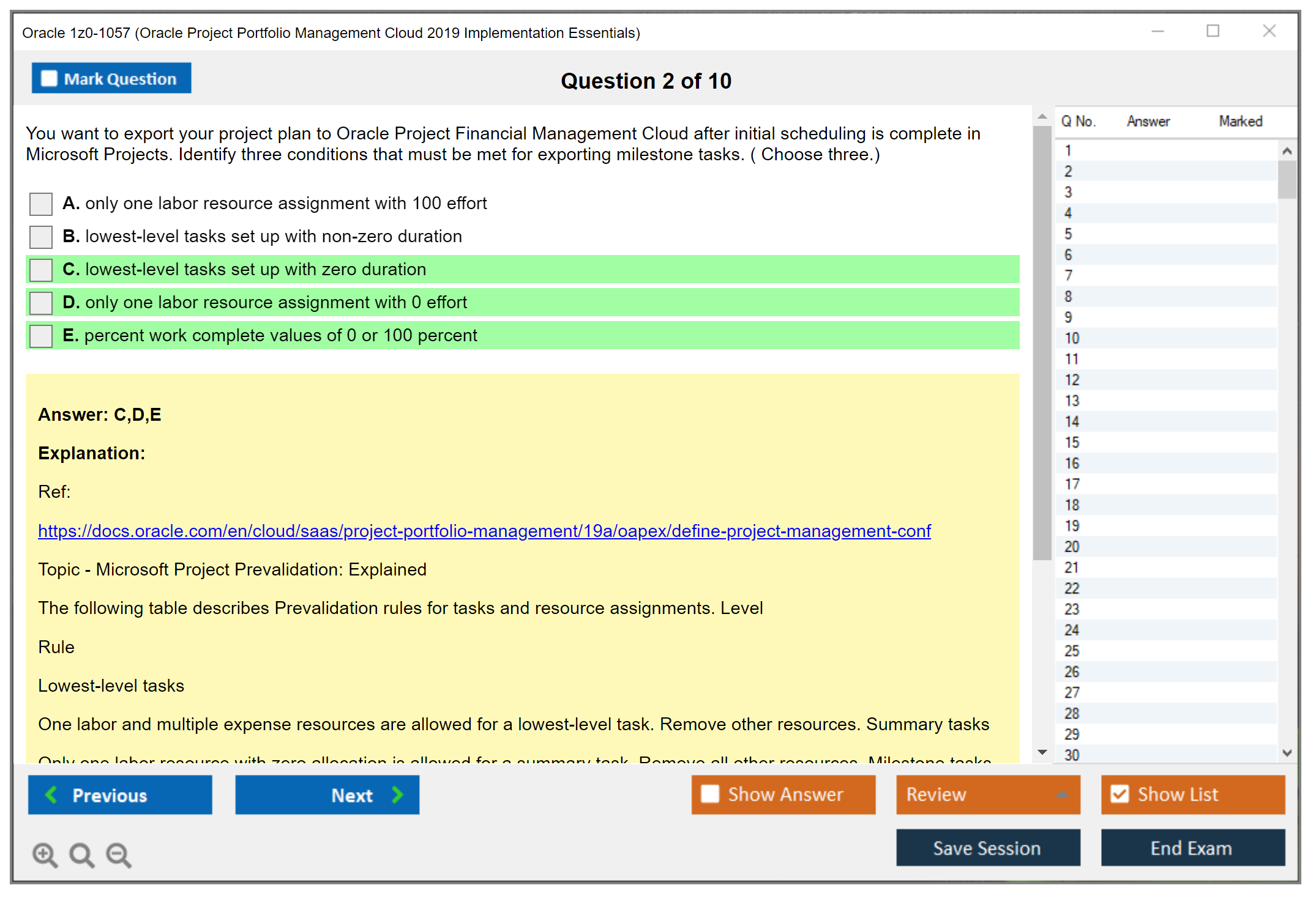 Oracle 1z0-1057 (Oracle Project Portfolio Management Cloud 2019 Implementation Essentials) Prüfungs-Simulator Test Engine Prüfungs-Dumps 2