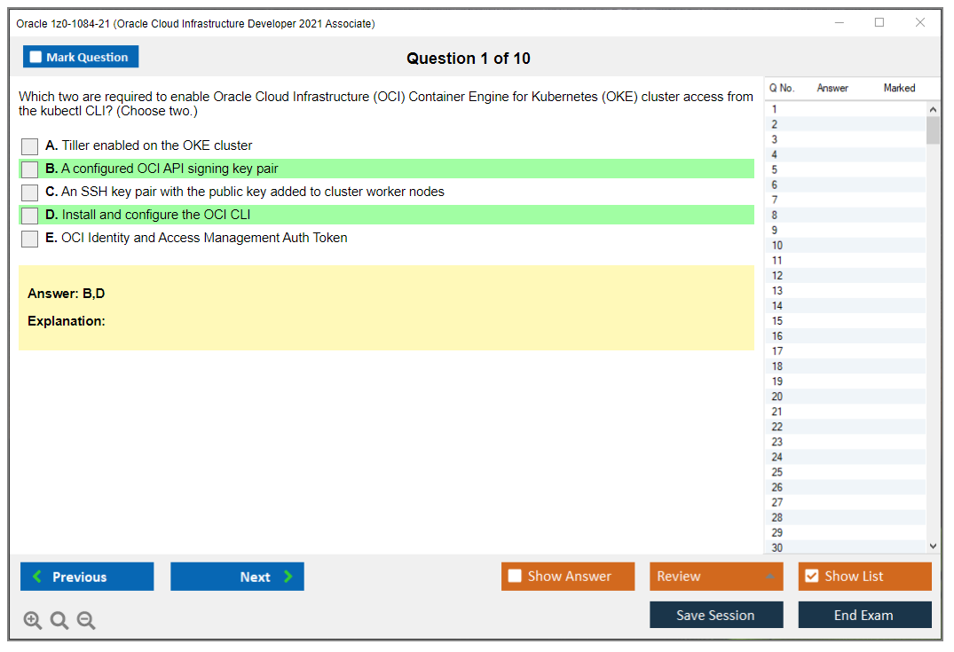 Oracle 1z0-1084-21 (Oracle Cloud Infrastructure Developer 2021 Associate) Prüfungs-Simulator Test Engine Prüfungs-Dumps 1