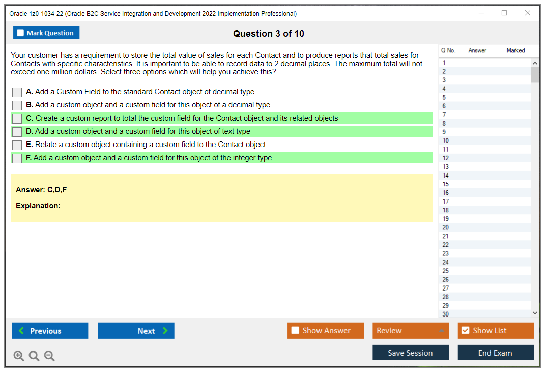 Oracle 1z0-1034-22 (Oracle B2C Service Integration and Development 2022 Implementation Professional) Prüfungs-Simulator Test Engine Prüfungs-Dumps 3