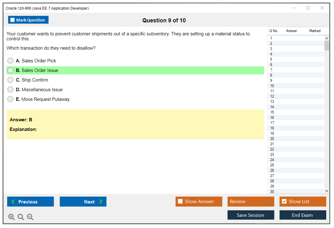 Oracle 1z0-900 (Java EE 7 Application Developer) Simulador de examen Motor de pruebas Dumps de examen 9