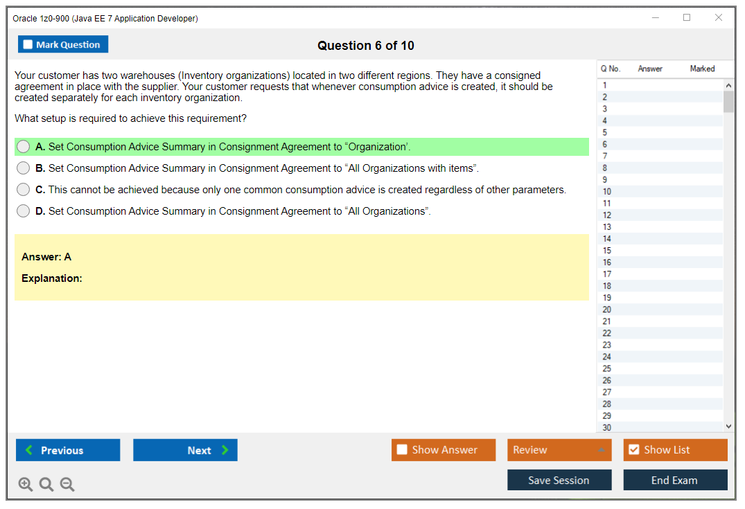Oracle 1z0-900 (Java EE 7 Application Developer) Simulador de examen Motor de pruebas Dumps de examen 6
