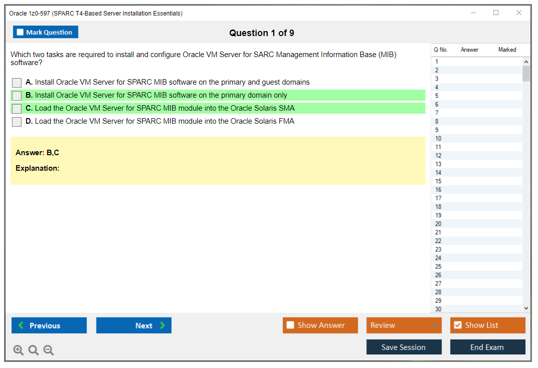 Oracle 1z0-597 (SPARC T4-Based Server Installation Essentials) Prüfungs-Simulator Test Engine Prüfungs-Dumps 1