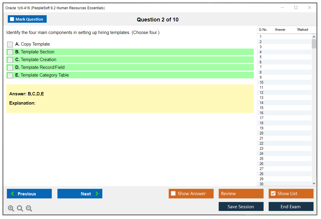 Oracle 1z0-416 (PeopleSoft 9.2 Human Resources Essentials) Prüfungs-Simulator Test Engine Prüfungs-Dumps 2