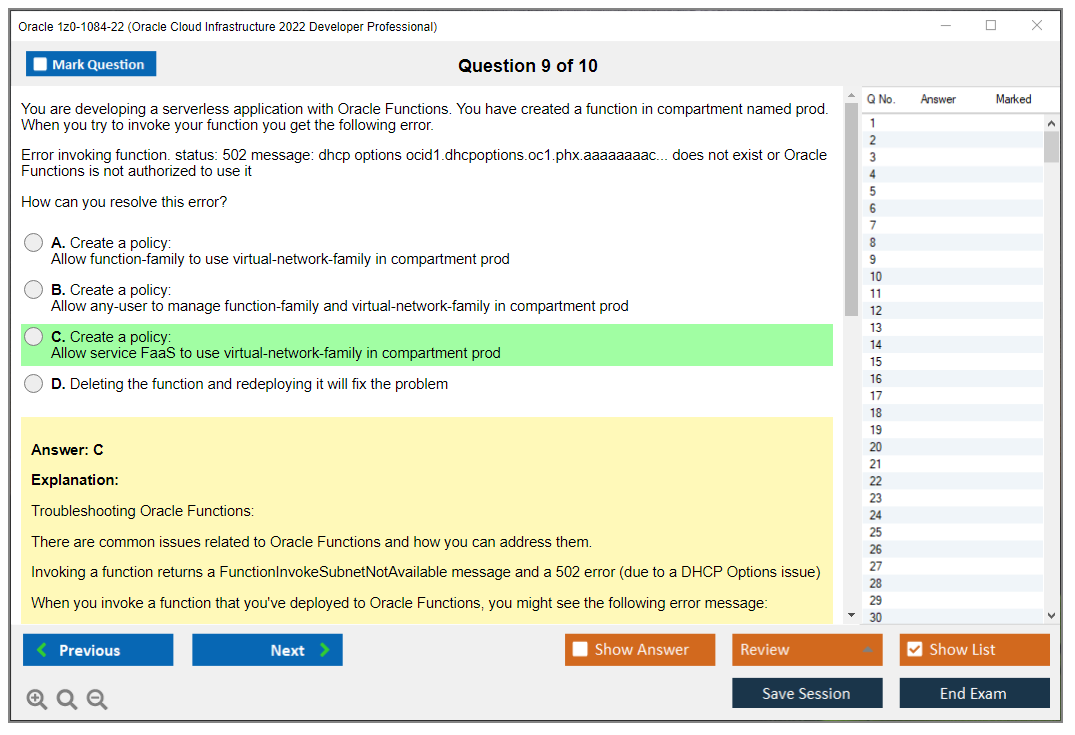 Oracle 1z0-1084-22 (Oracle Cloud Infrastructure 2022 Developer Professional) Prüfungs-Simulator Test Engine Prüfungs-Dumps 9