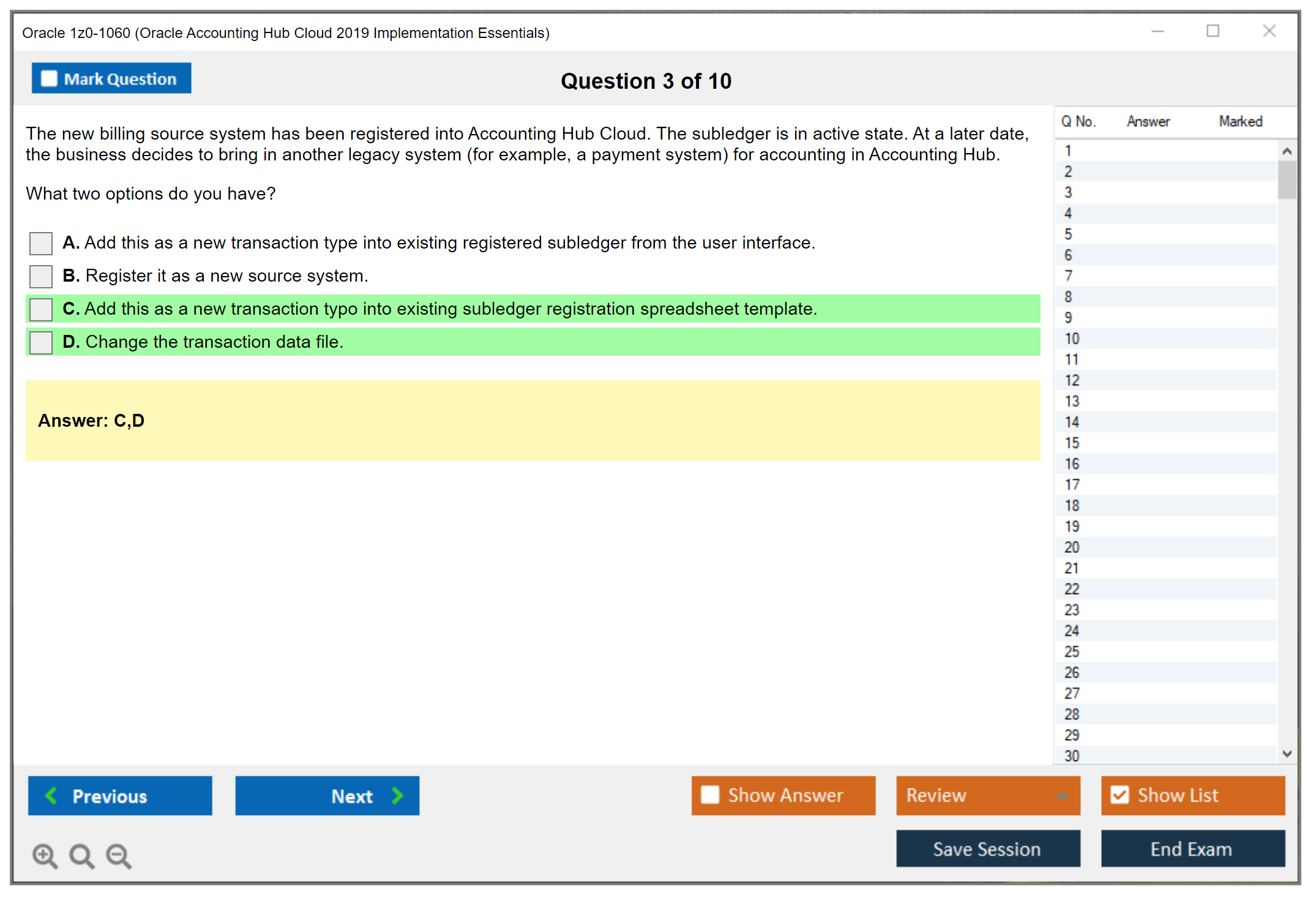 Oracle 1z0-1060 (Oracle Accounting Hub Cloud 2019 Implementation Essentials) Prüfungs-Simulator Test Engine Prüfungs-Dumps 3