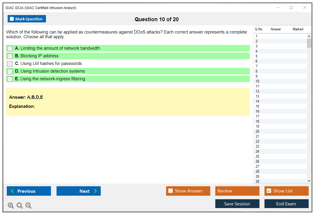 GIAC GCIA (GCIA – GIAC Certified Intrusion Analyst Practice Test) Симулятор экзамена Тестовый движок Экзаменационные дампы 10