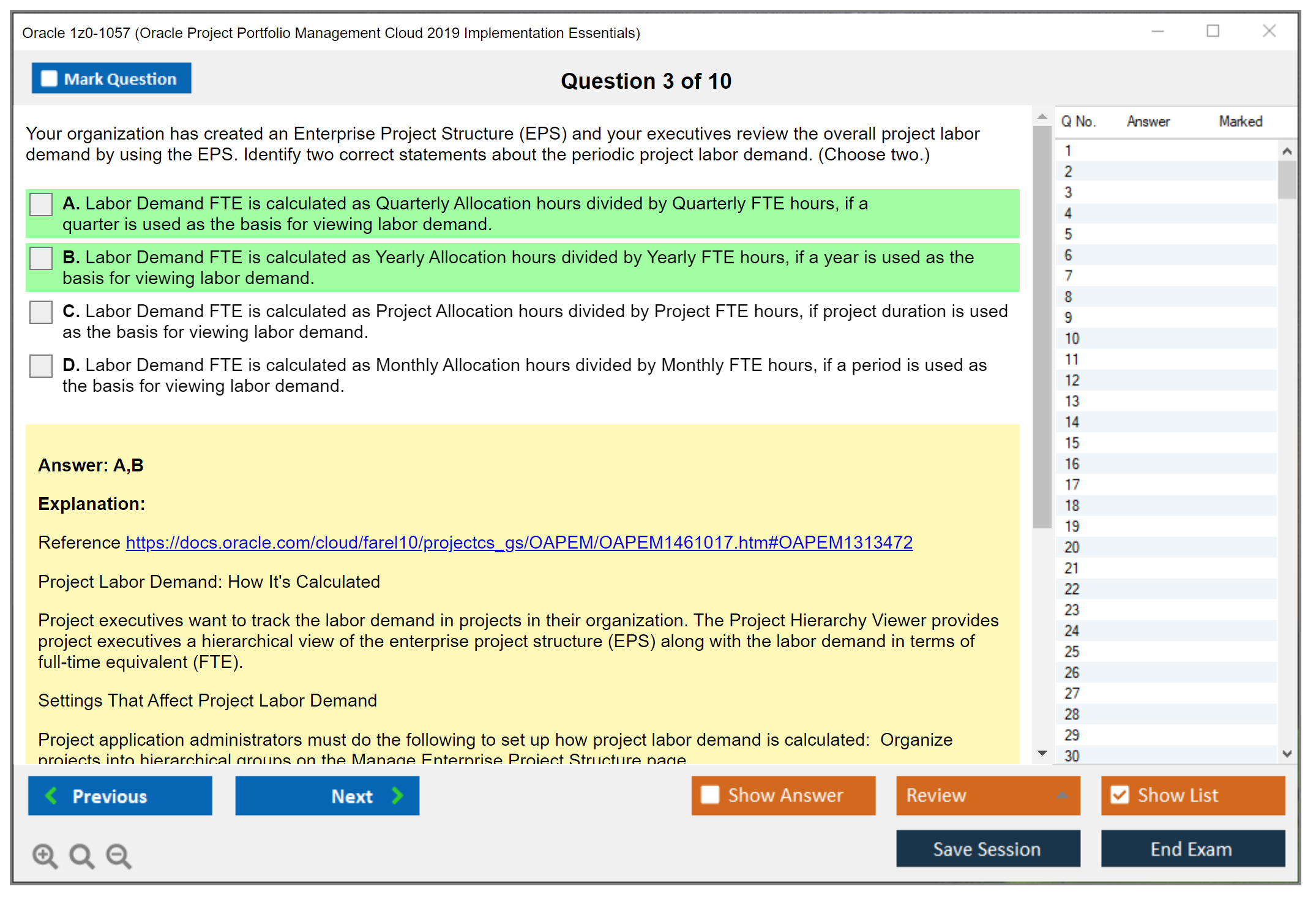 Oracle 1z0-1057 (Oracle Project Portfolio Management Cloud 2019 Implementation Essentials) Prüfungs-Simulator Test Engine Prüfungs-Dumps 3