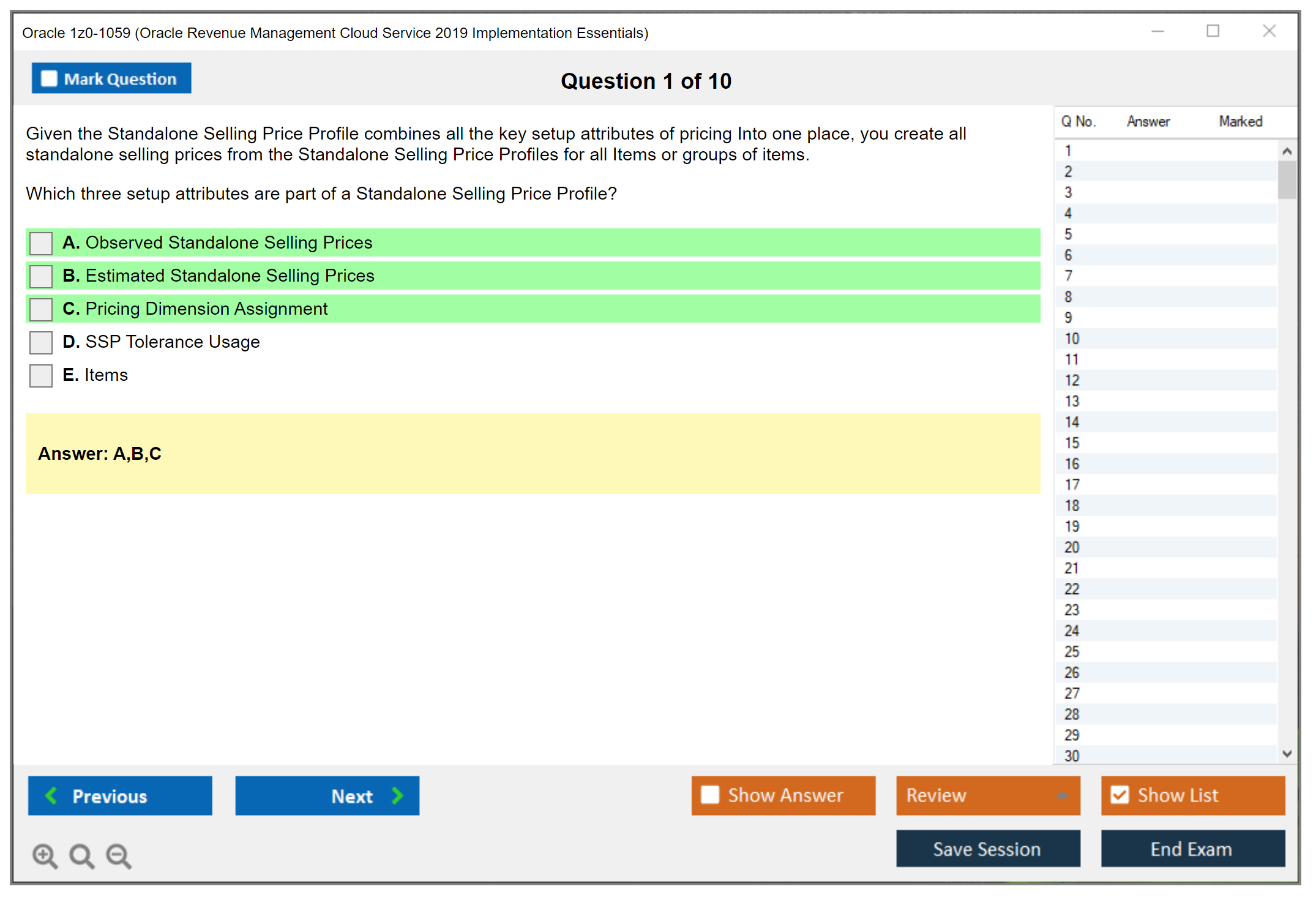 Oracle 1z0-1059 (Oracle Revenue Management Cloud Service 2019 Implementation Essentials) Prüfungs-Simulator Test Engine Prüfungs-Dumps 1