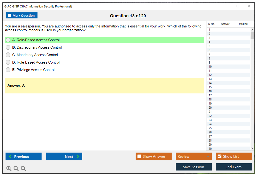 GIAC GISP (GIAC Information Security Professional) Exam Simulator Test Engine Practice Exam 18