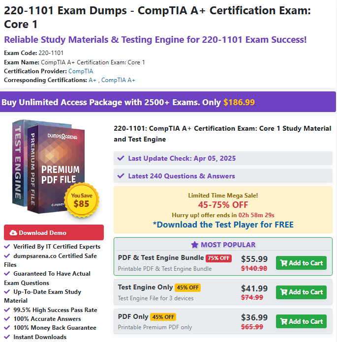 220-1101 Exam