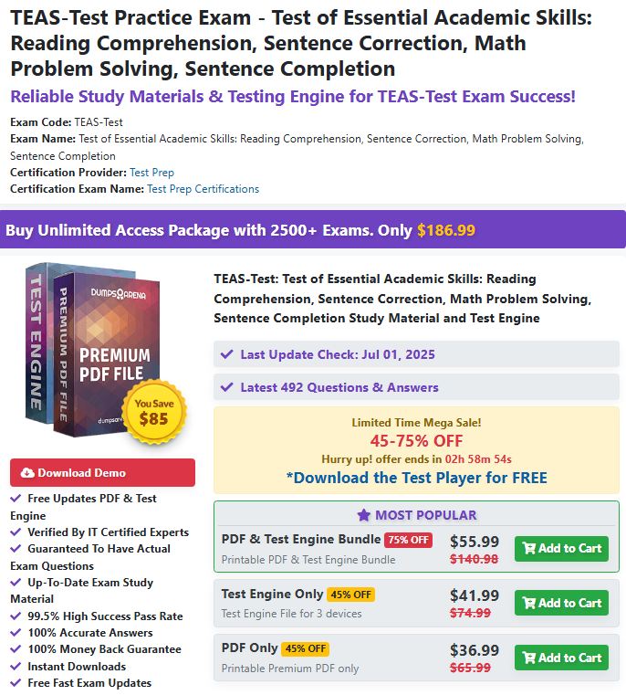 Where to Find the Best TEAS Test Study Guide PDF Free Online