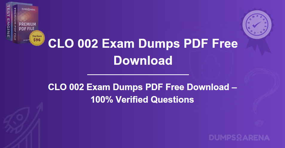 CLO-002 Exam Dumps PDF Free Download – 100% Verified Questions
