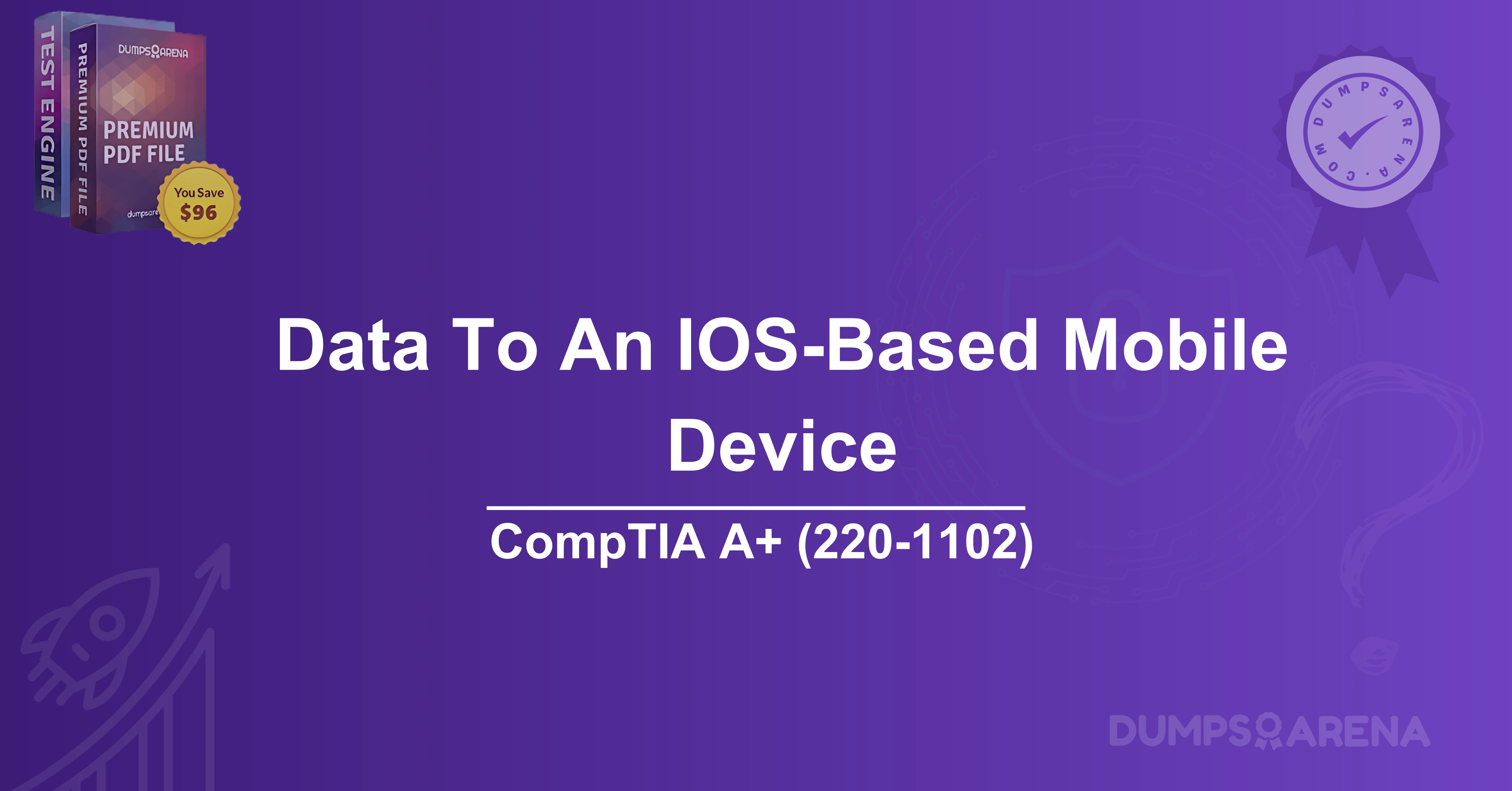 Which App Is Used To Synchronize Data To An IOS-Based Mobile Device?