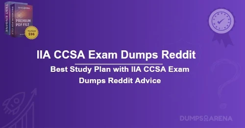 Best Study Plan with IIA CCSA Exam Dumps Reddit Advice