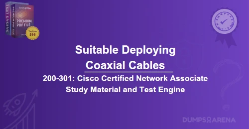 Which Two Applications Are Suitable For Deploying Coaxial Cables? (Choose Two.)