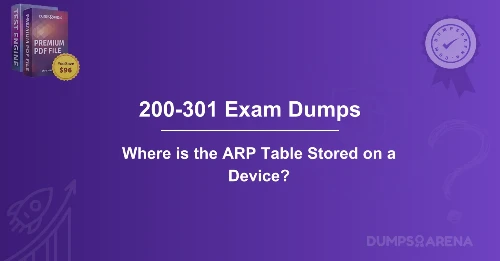 Where is the ARP Table Stored on a Device?