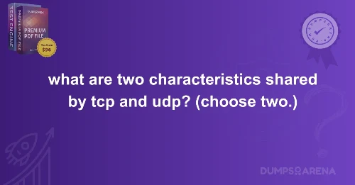 What Are Two Characteristics Shared by TCP and UDP? (Choose Two)