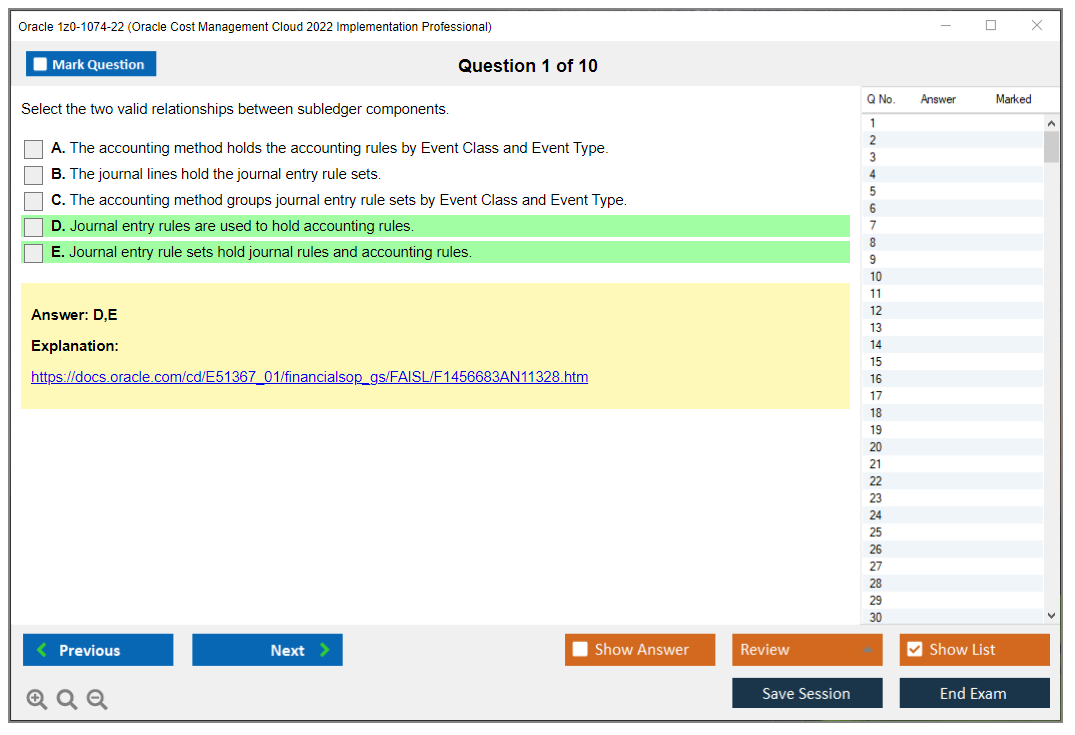 Oracle 1z0-1074-22 (Oracle Cost Management Cloud 2022 Implementation Professional) Prüfungs-Simulator Test Engine Prüfungs-Dumps 1