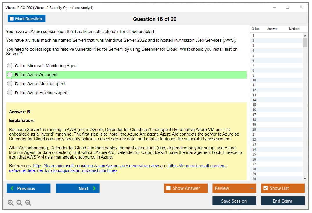 Microsoft SC-200 (Microsoft Security Operations Analyst) Prüfungs-Simulator Test Engine Prüfungs-Dumps 16