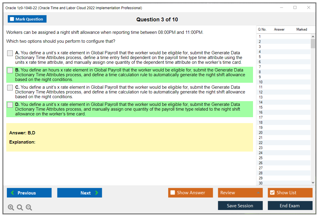 Oracle 1z0-1048-22 (Oracle Time and Labor Cloud 2022 Implementation Professional) Prüfungs-Simulator Test Engine Prüfungs-Dumps 3