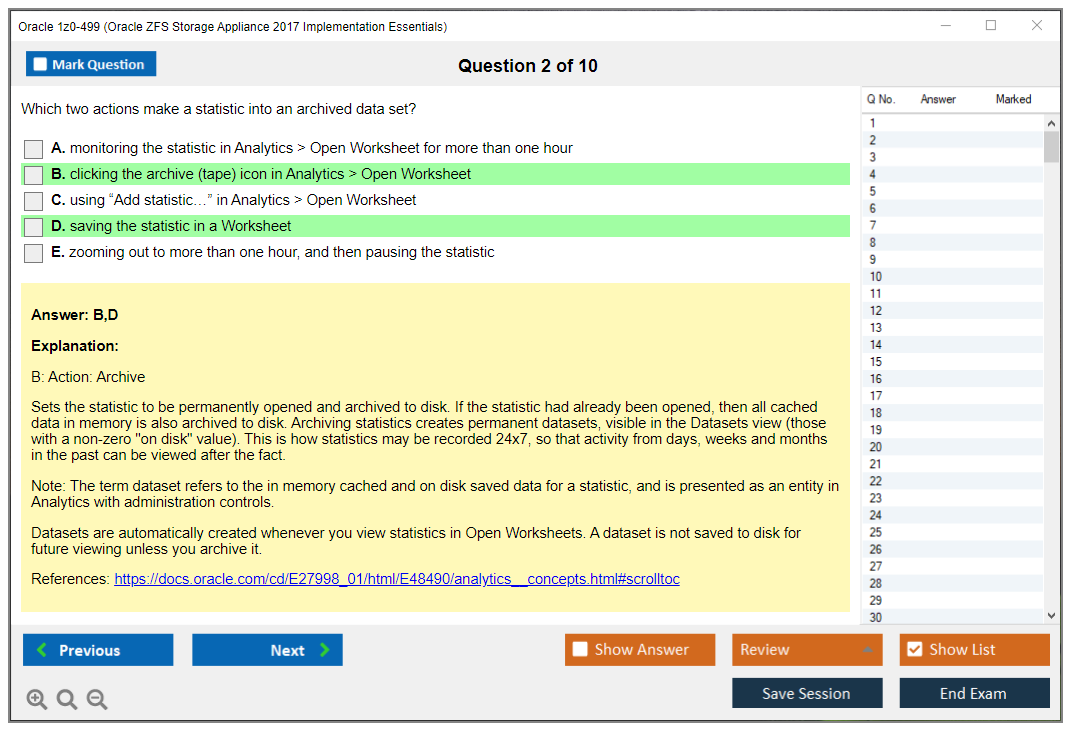 Oracle 1z0-499 (Oracle ZFS Storage Appliance 2017 Implementation Essentials) Prüfungs-Simulator Test Engine Prüfungs-Dumps 2