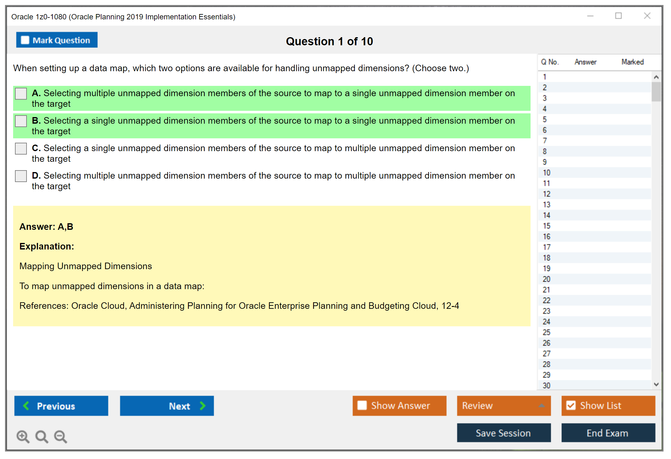 Oracle 1z0-1080 (Oracle Planning 2019 Implementation Essentials) Prüfungs-Simulator Test Engine Prüfungs-Dumps 1