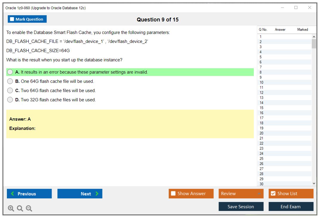 Oracle 1z0-060 (Upgrade to Oracle Database 12c) Симулятор экзамена Тестовый движок Экзаменационные дампы 9