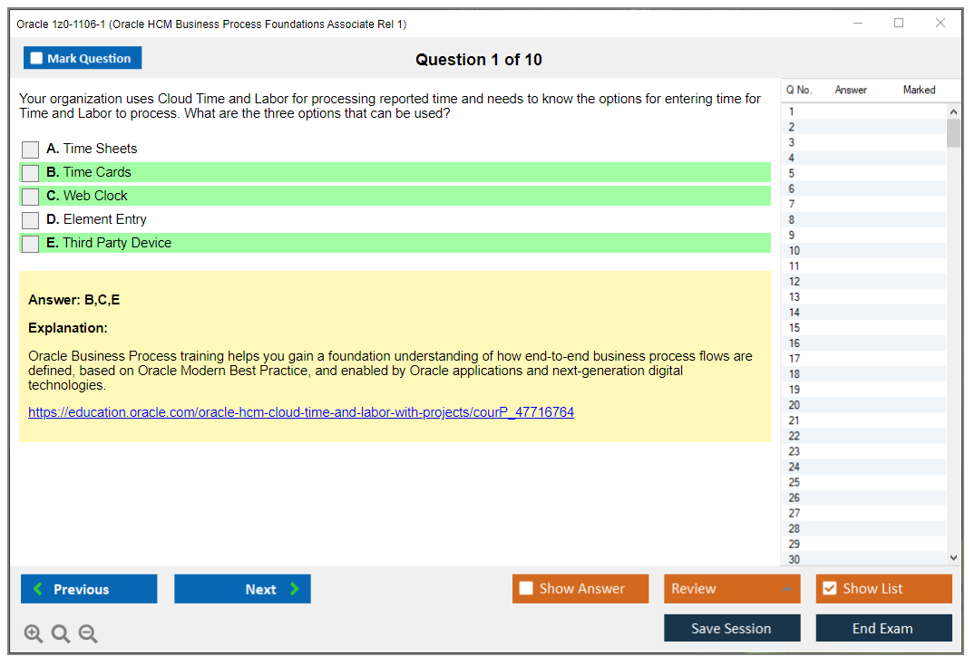 Oracle 1z0-1106-1 (Oracle HCM Business Process Foundations Associate Rel 1) Prüfungs-Simulator Test Engine Prüfungs-Dumps 1