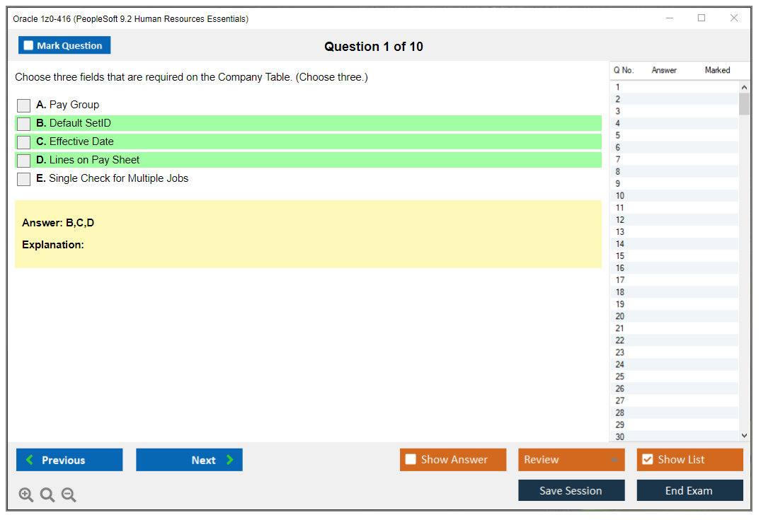 Oracle 1z0-416 (PeopleSoft 9.2 Human Resources Essentials) Prüfungs-Simulator Test Engine Prüfungs-Dumps 1